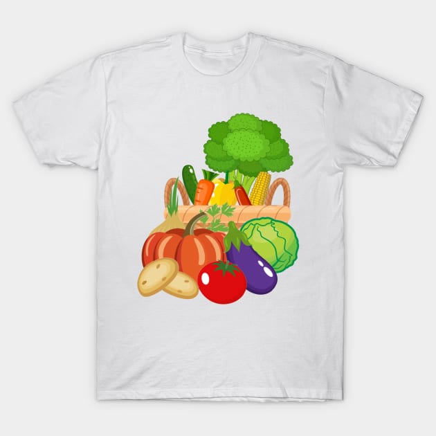 Vegetables T-Shirt by Smile4Me